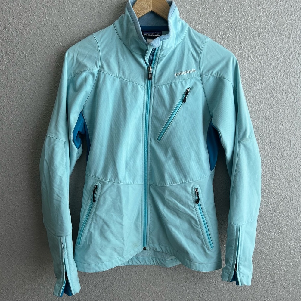 Patagonia Integral Aqua Unlined Windbreaker Zip Up Jacket